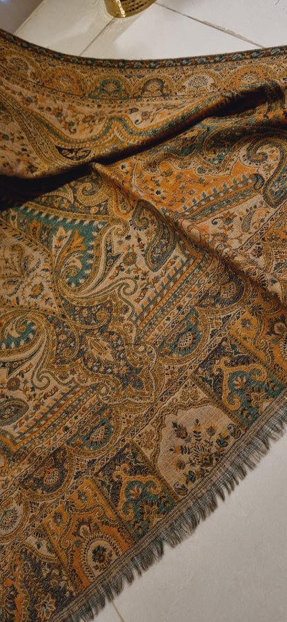 Reversible persian kaani shawl