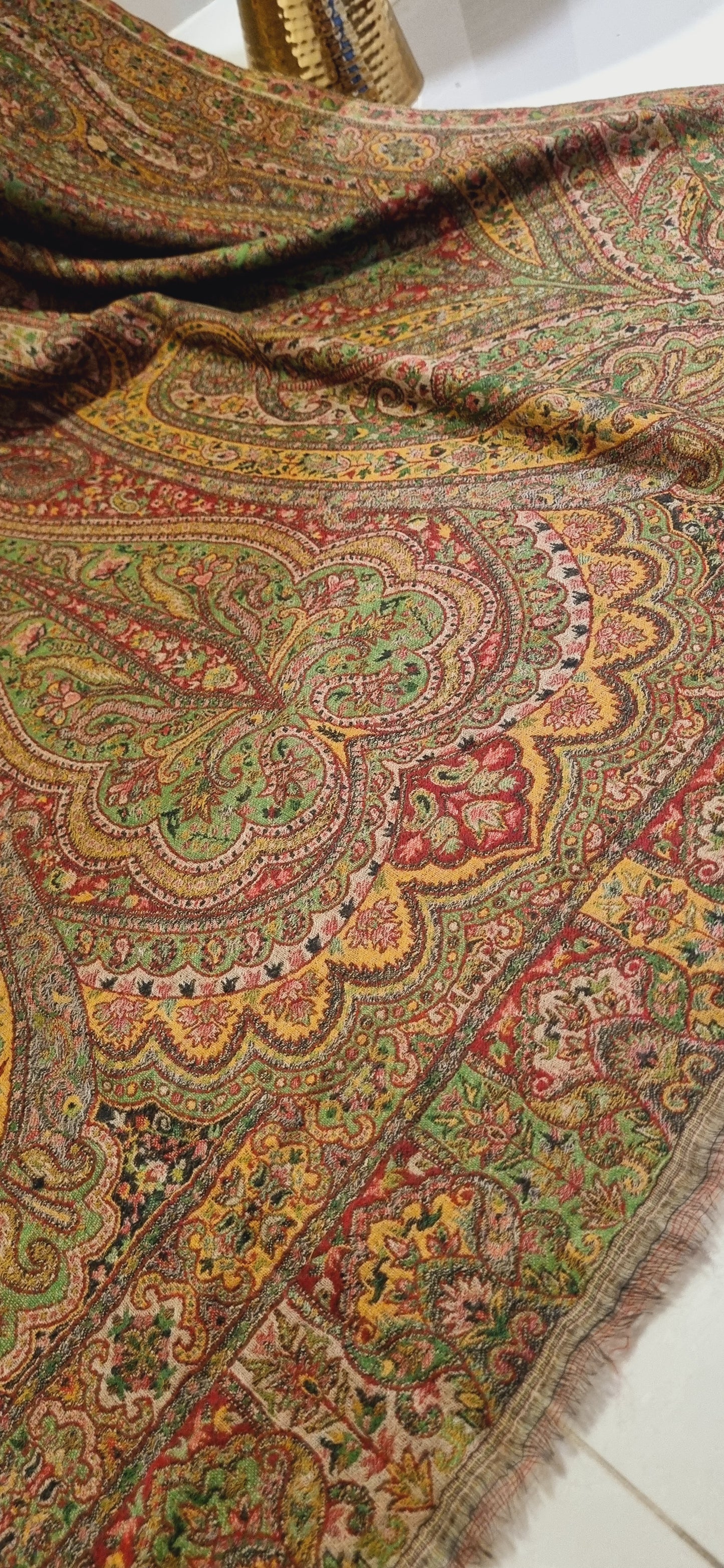 Persian reversible kaani pashmina shawl