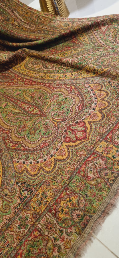 Persian reversible kaani pashmina shawl