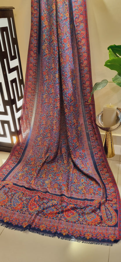 Woollen pashmina kaani shawl