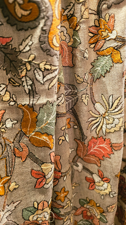 Papermachi embroidered shawl: toosh
