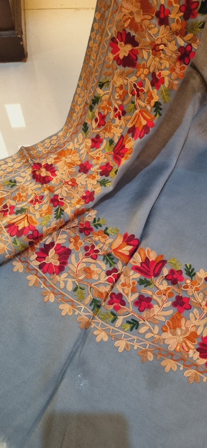 Embroidered minishawl