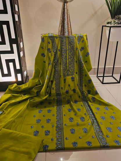 Lawn embroidered two piece
