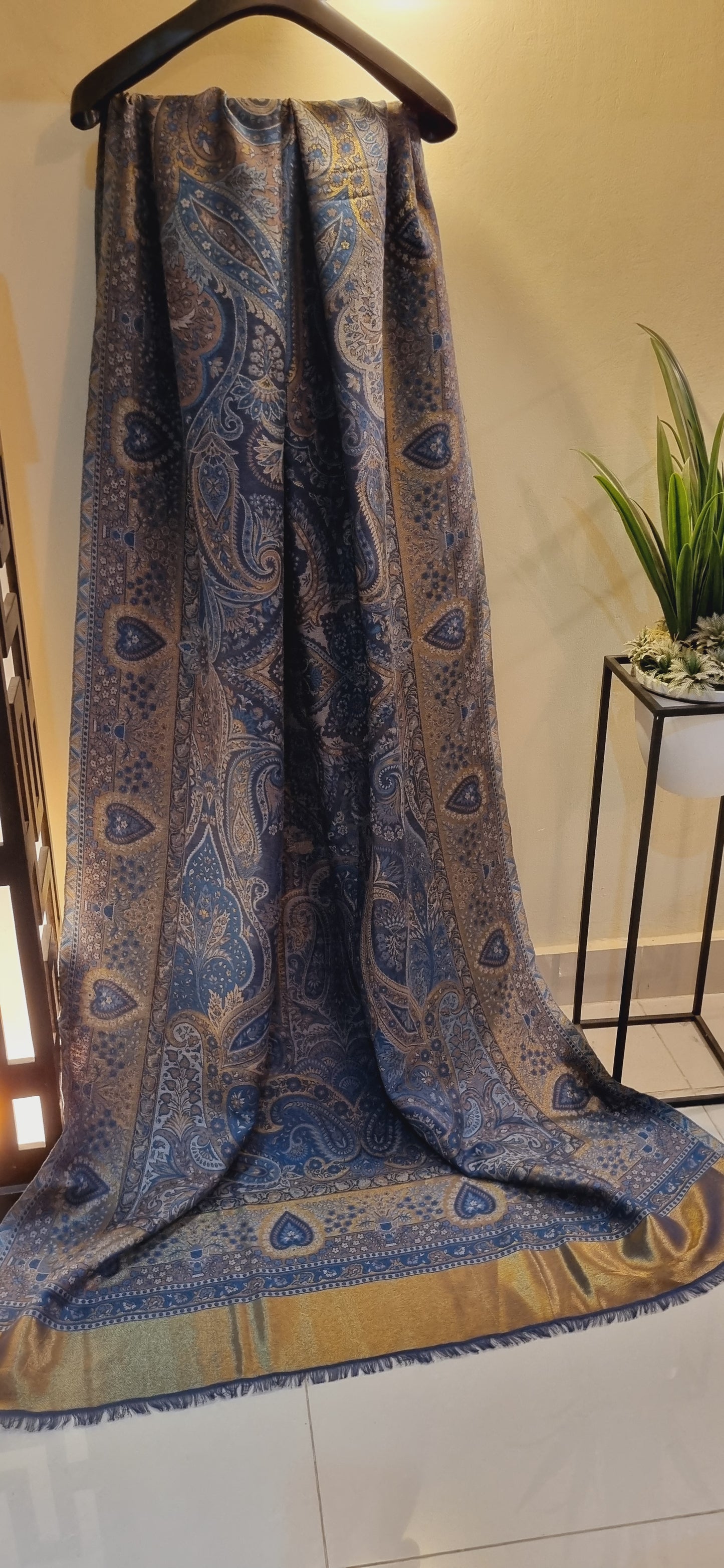 Antique moonlight kaani pashmina shawl