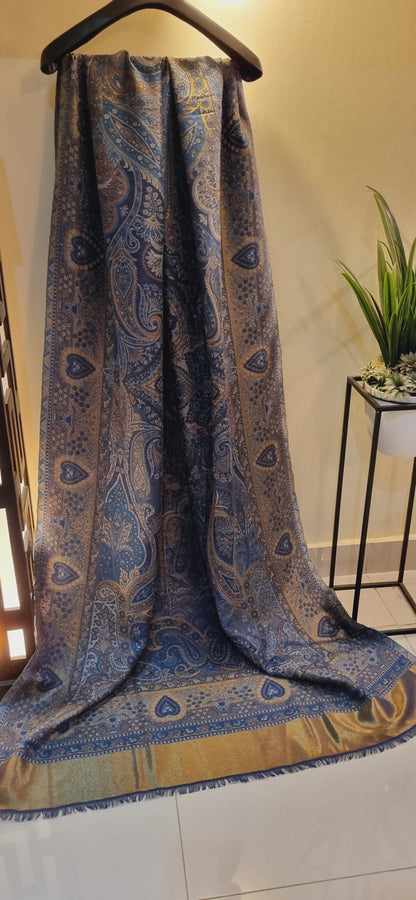 Antique moonlight kaani pashmina shawl