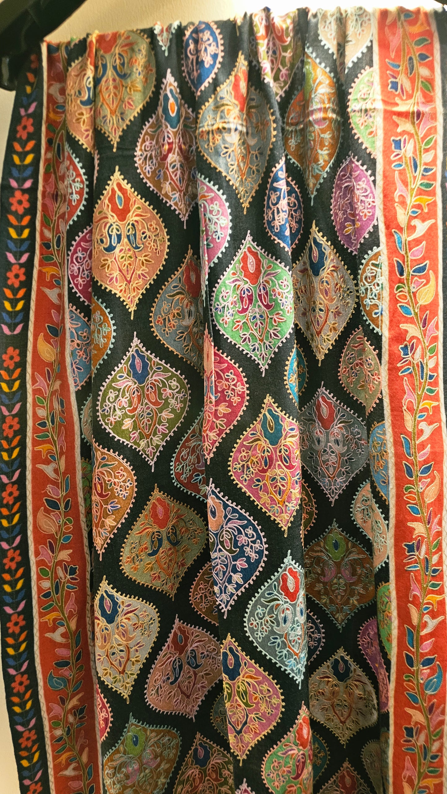 Reelkar embroidered minishawl: pashmina