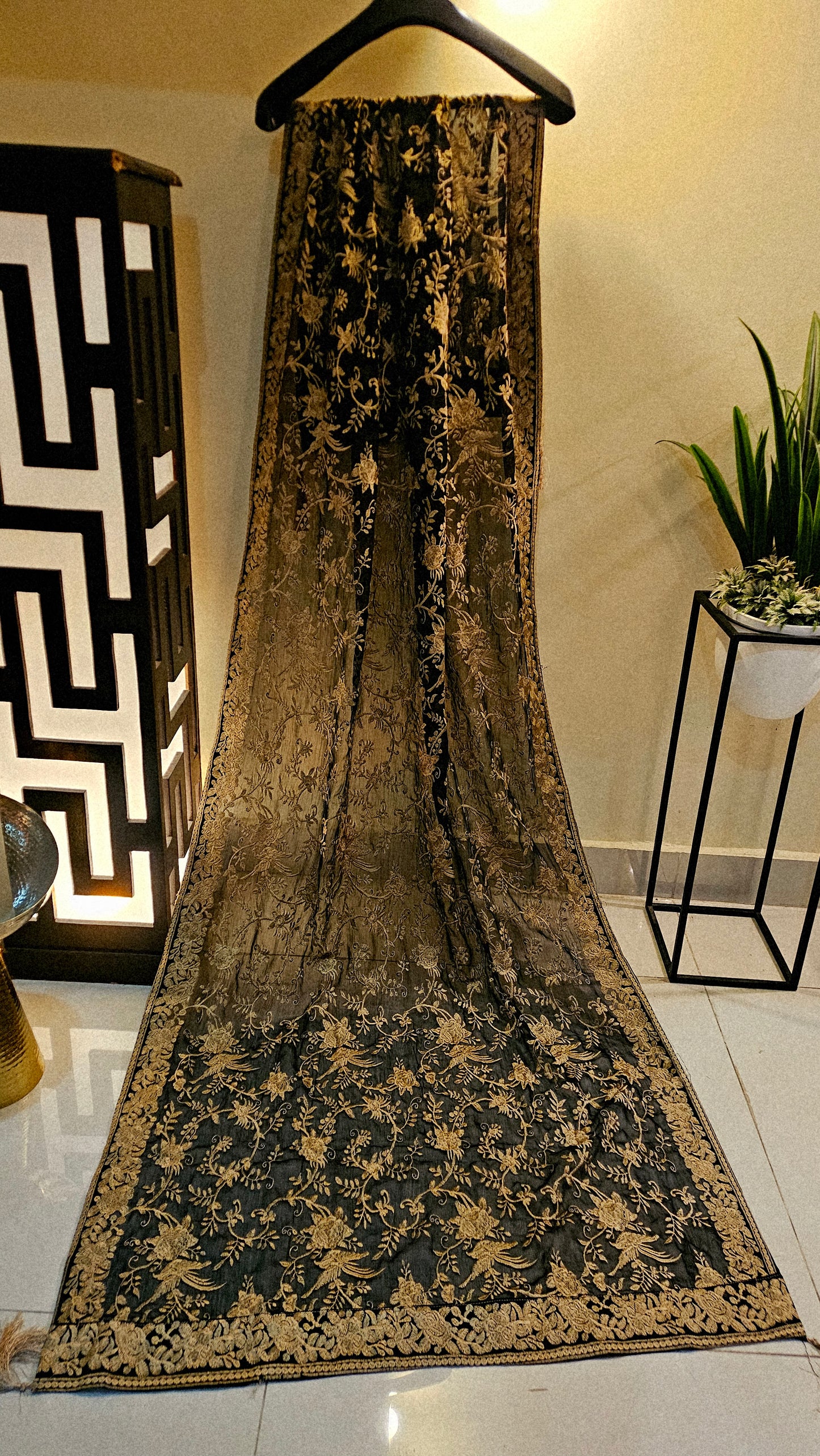 Georgete embroidered dupata