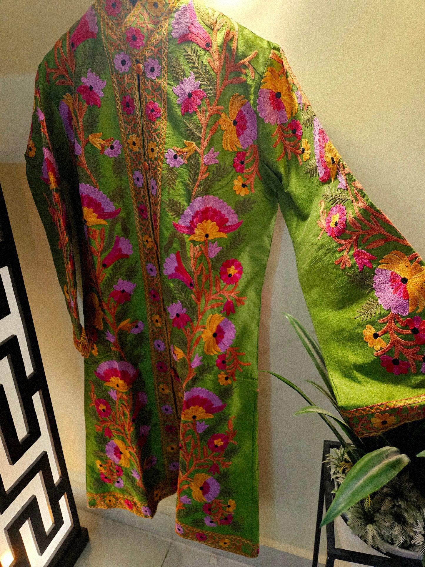 Silk Embroidered coat