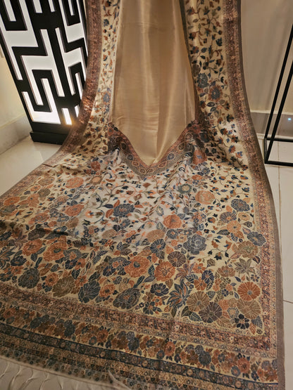 Silky moonlight kaani shawl