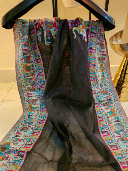 Silk kaani minishawl