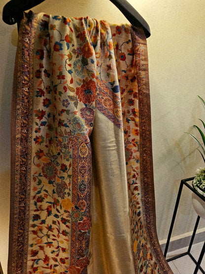 Silky moonlight kaani shawl/ dupata