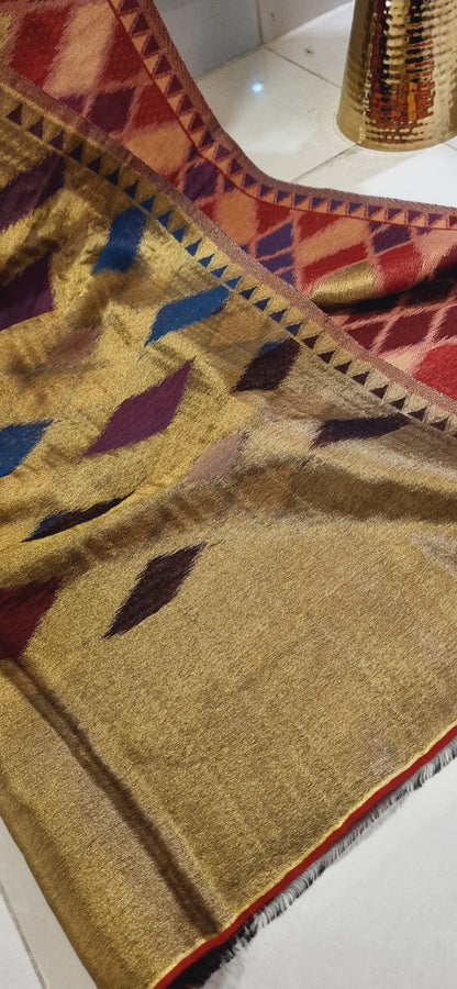 Reversible Moonlight kaani shawl