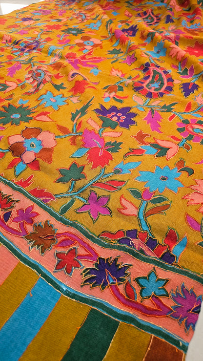 Kalamkar embroidered: Pashmina