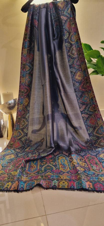 Reversible Moonlight kaani shawl