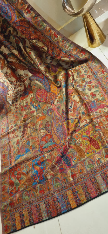 Silky moonlight pashmina kaani