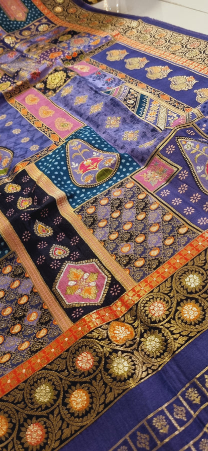 Meenakari patola silk dupatta