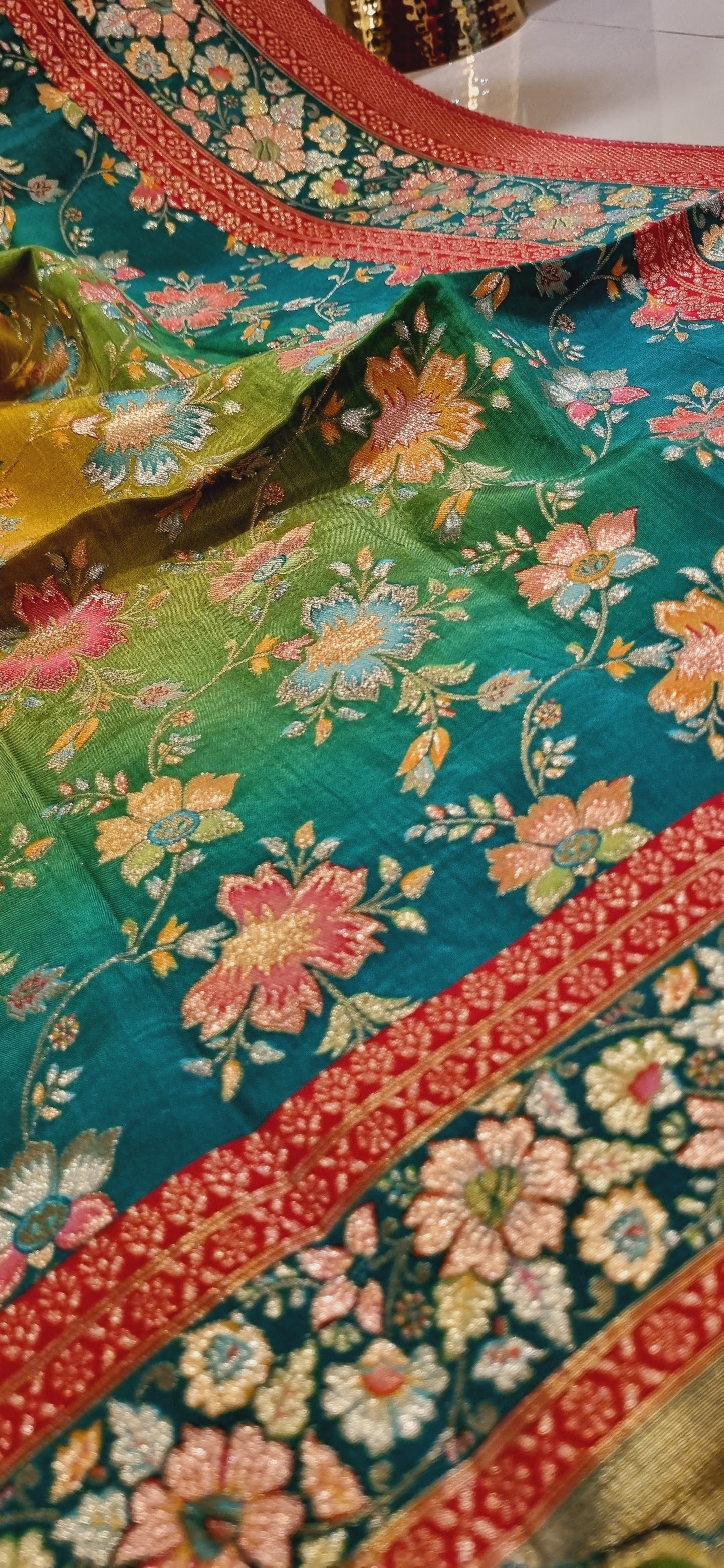 Meenakari patola silk dupatta