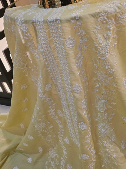 Lawn embroidered two piece