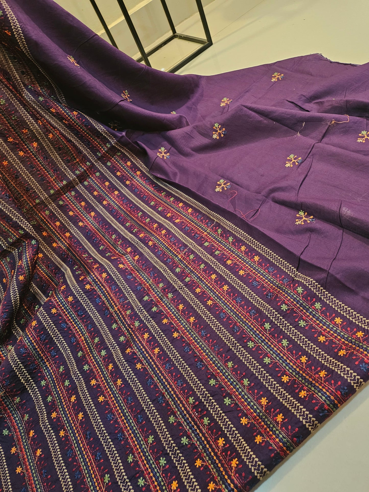 Lawn embroidered two piece