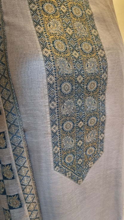 Formal silk kaani suit