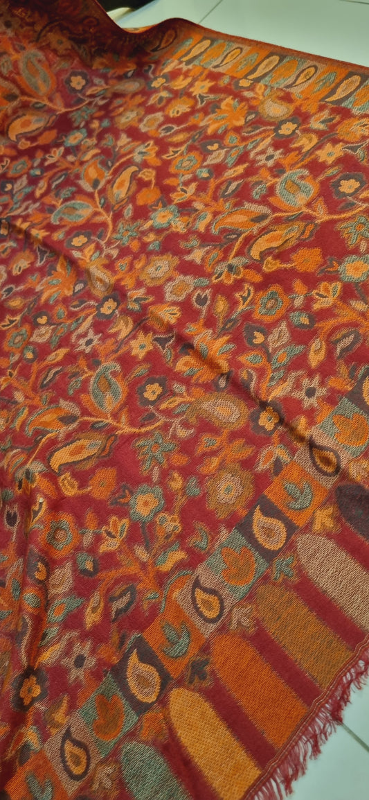 Woolen pashmina kaani shawl