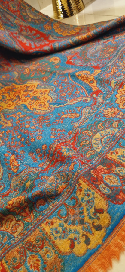 Reversible persian kaani shawl