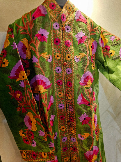 Silk Embroidered coat