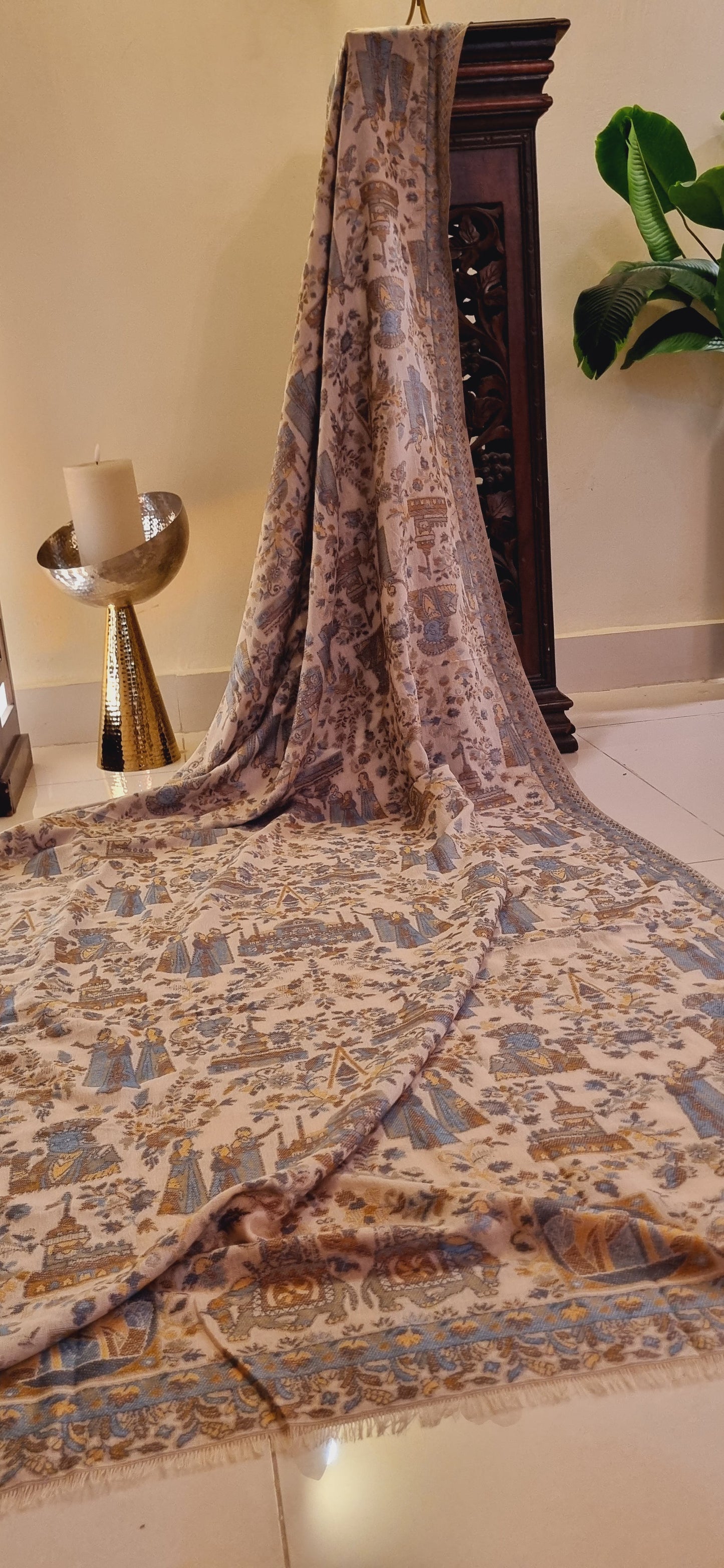 Kaani shawl: woollen pashmina
