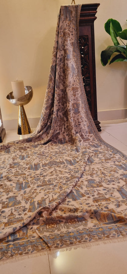 Kaani shawl: woollen pashmina