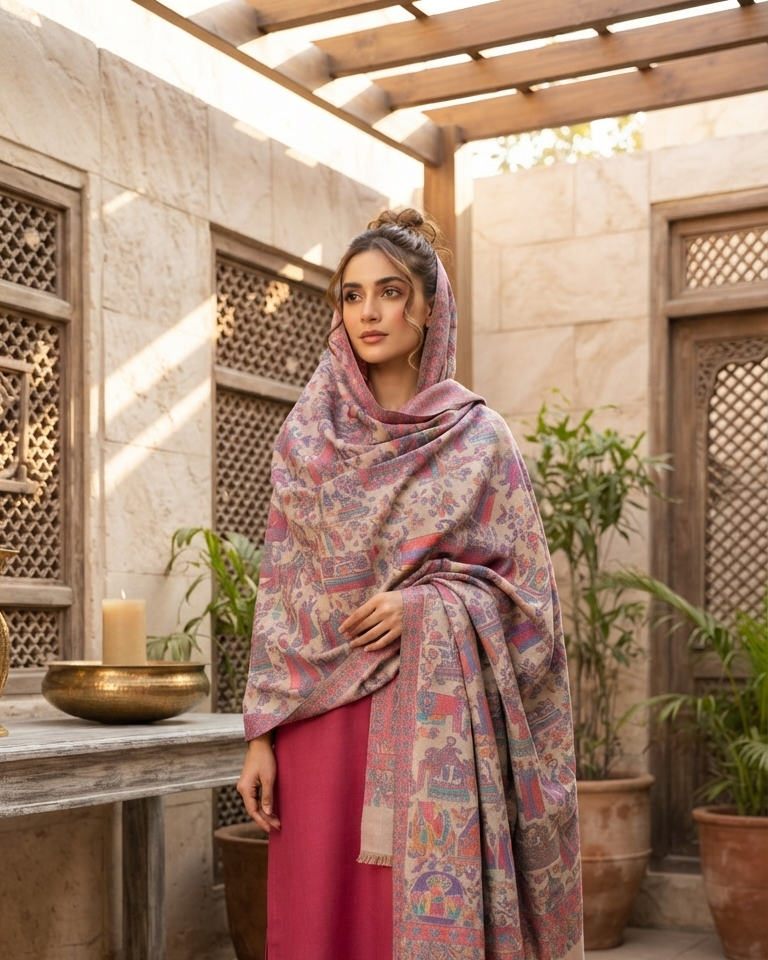 Kaani shawl: woollen pashmina