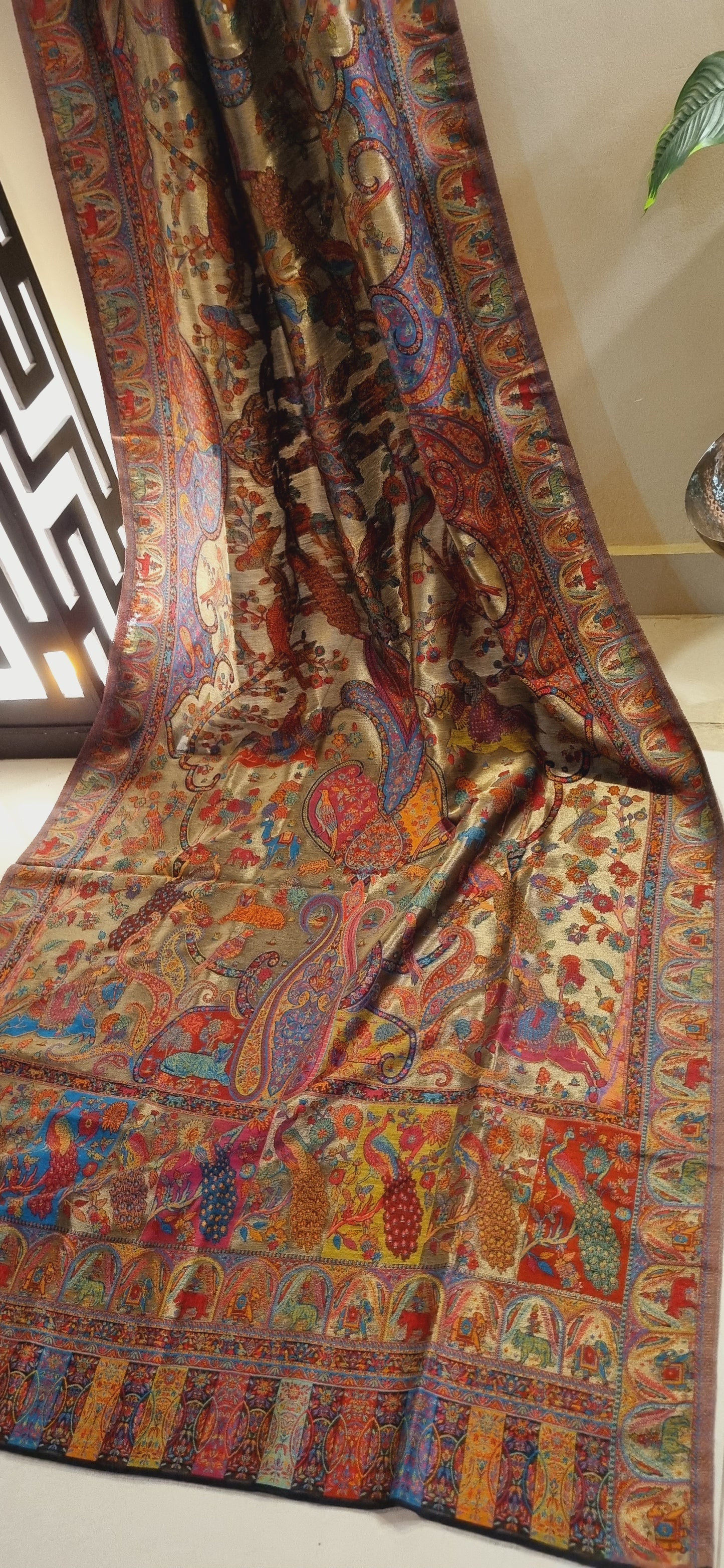 Silky moonlight pashmina kaani