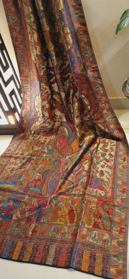 Silky moonlight pashmina kaani