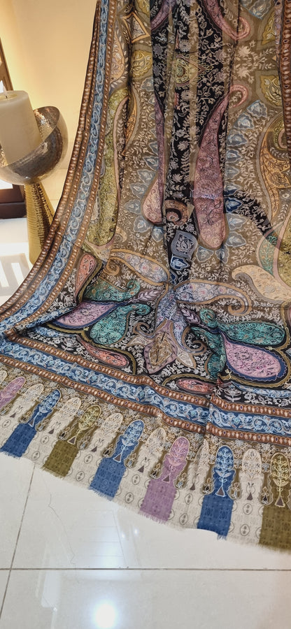 Silk Reelkar shawl