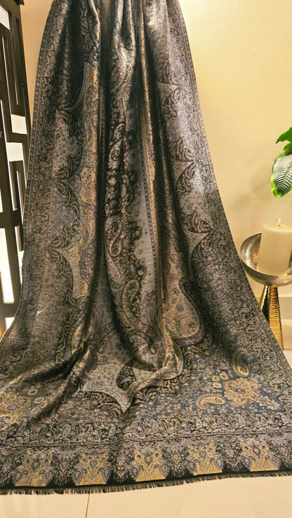 Gandhara reversible kaani: shawl