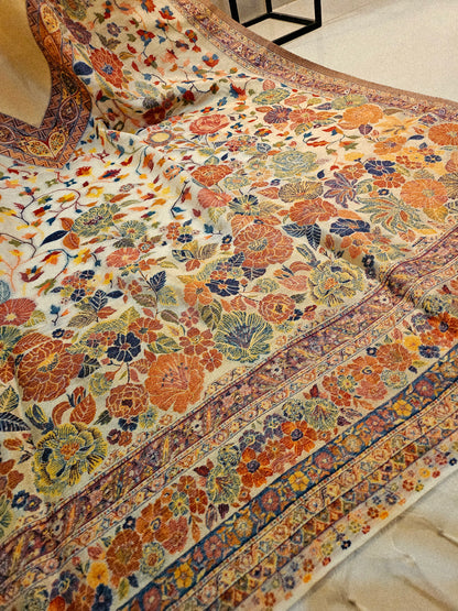 Silky moonlight kaani shawl/ dupata