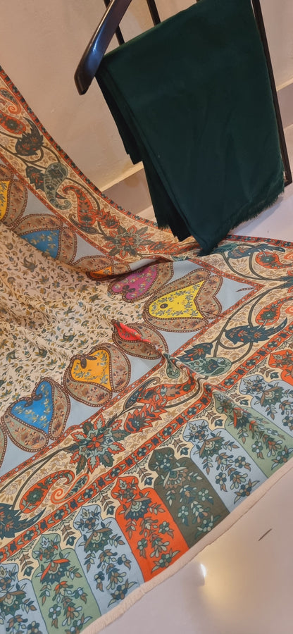 Printed pashmina