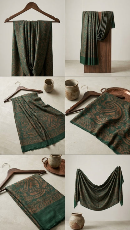 Kaani suit/shawl: woollen pashmina