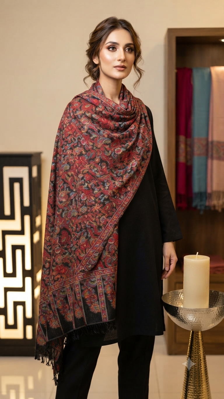Kaani shawl: woollen pashmina