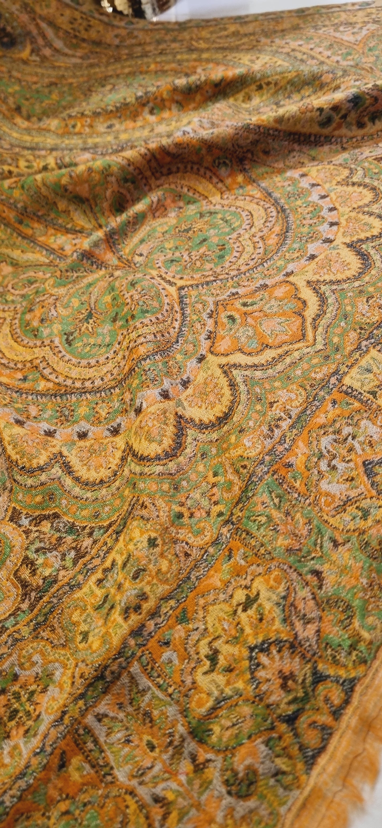 Reversible persian toosh kaani shawl