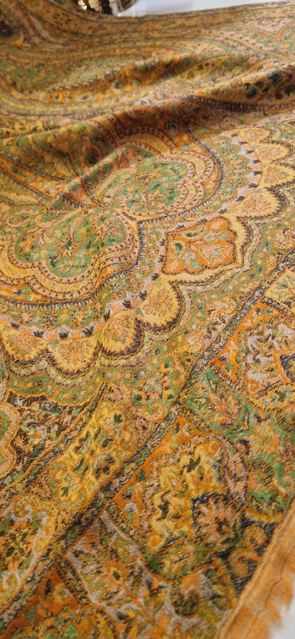 Reversible persian toosh kaani shawl