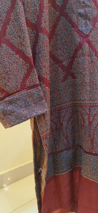 Pashmina kaani kurta