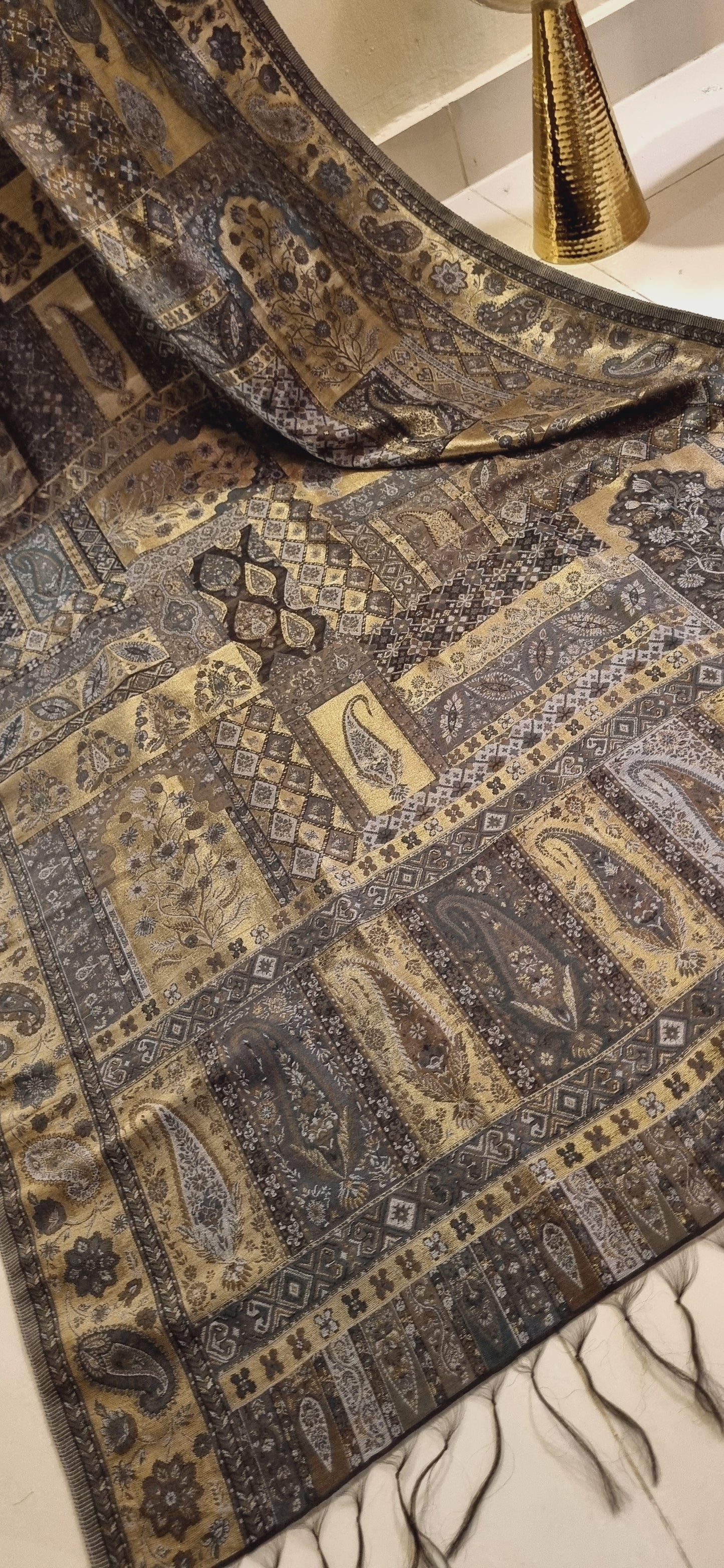 Mariana's moonlight silky kaani shawl