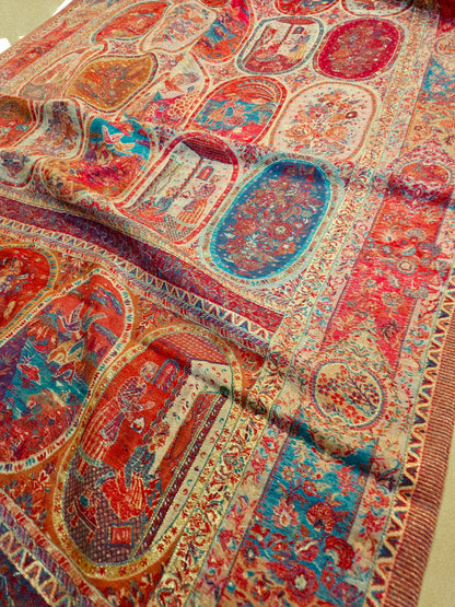 Silk kaani minishawl