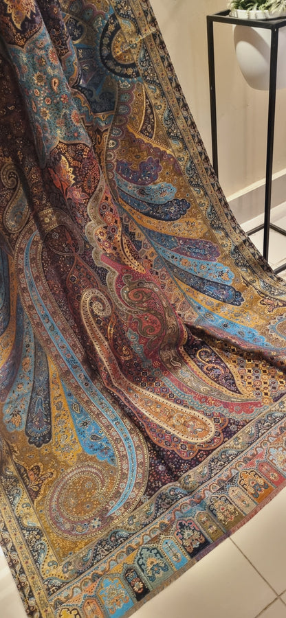 Pashmina kaani with zaree