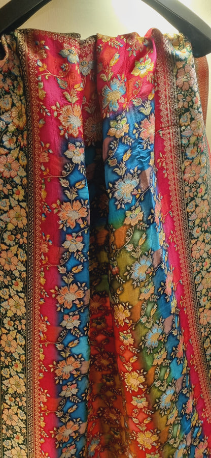 Meenakari patola silk dupatta