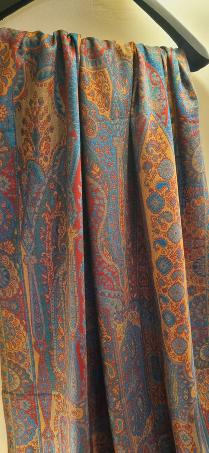 Reversible persian kaani shawl