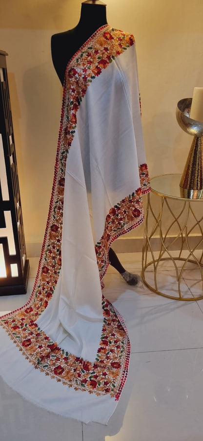 Embroidered minishawl