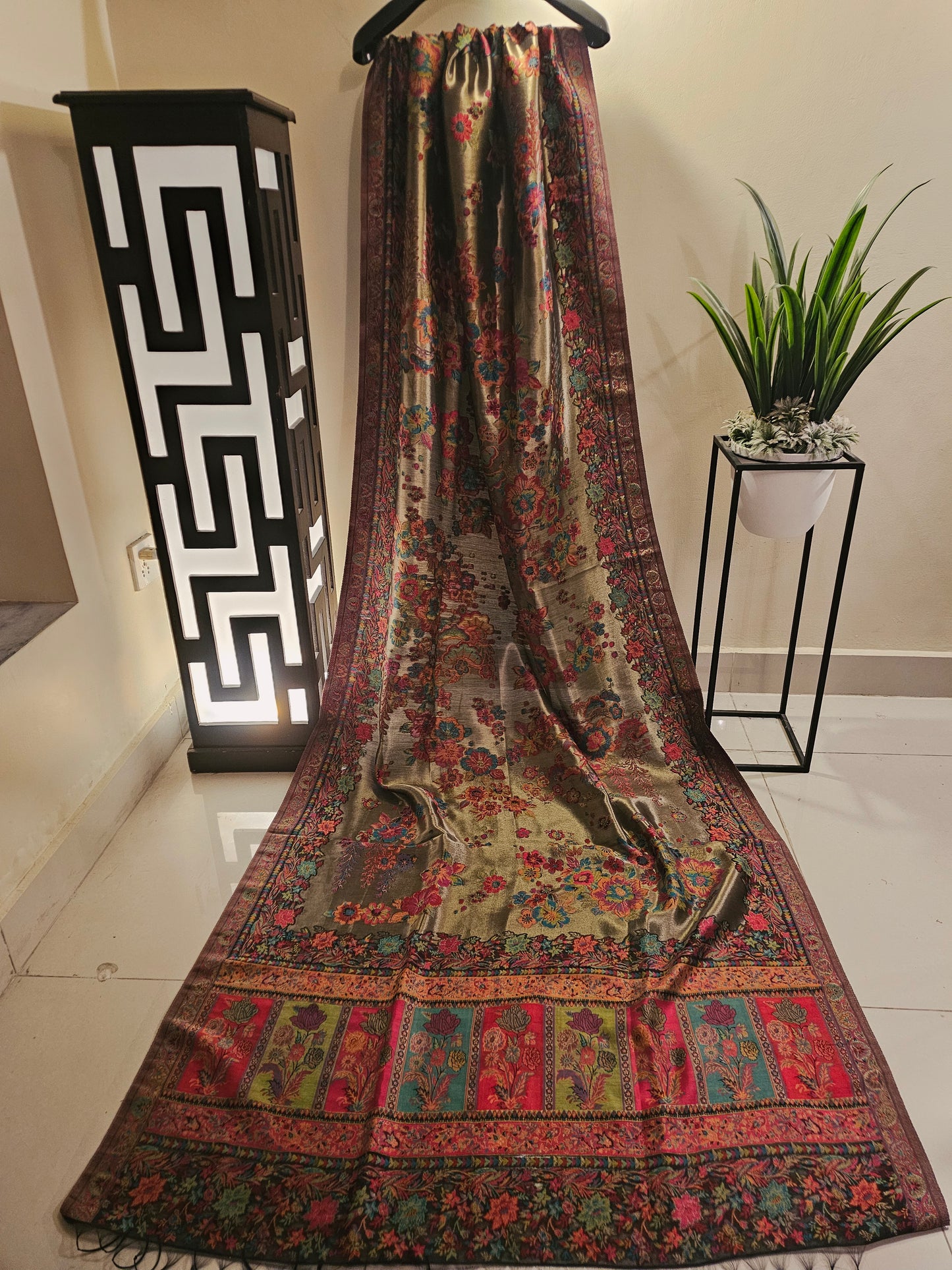 Silky moonlight kaani shawl