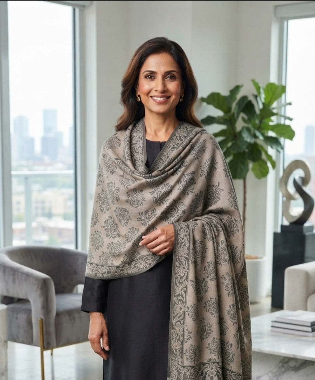 Reelkar embroidered kaani: Toosh