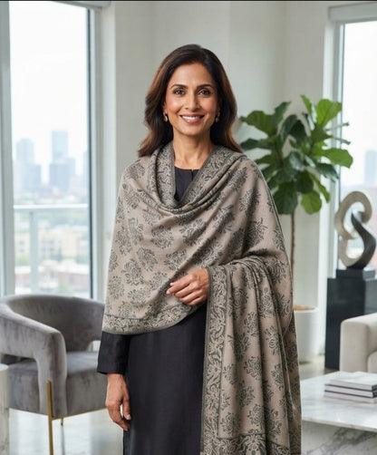 Reelkar embroidered kaani: Toosh
